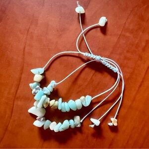 Boho Beaded Bracelet with Adjustable Cord